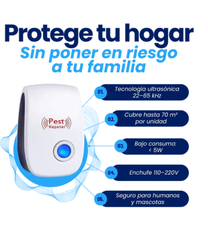 Repelente Ultrasónico De Plagas | Pest Repeller™