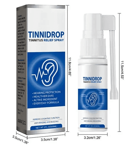 Tinnidrop® | Spray Para el Alivio y Limpieza de Oídos | No más Tinnitus!