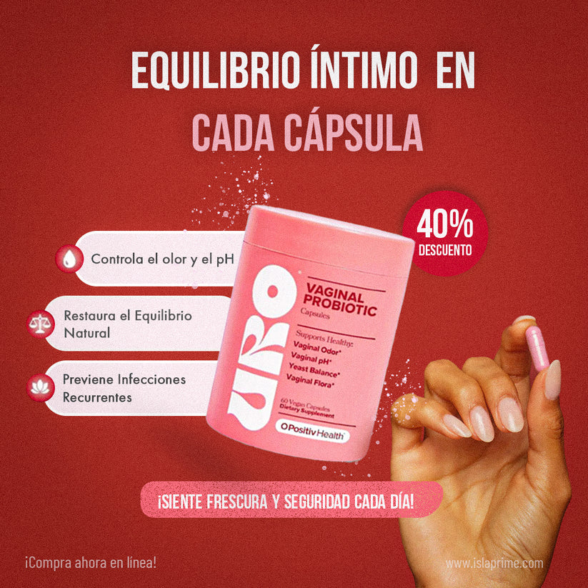 Uro™ | Probióticos y Prebióticos Recupera Tu Confianza Íntima
