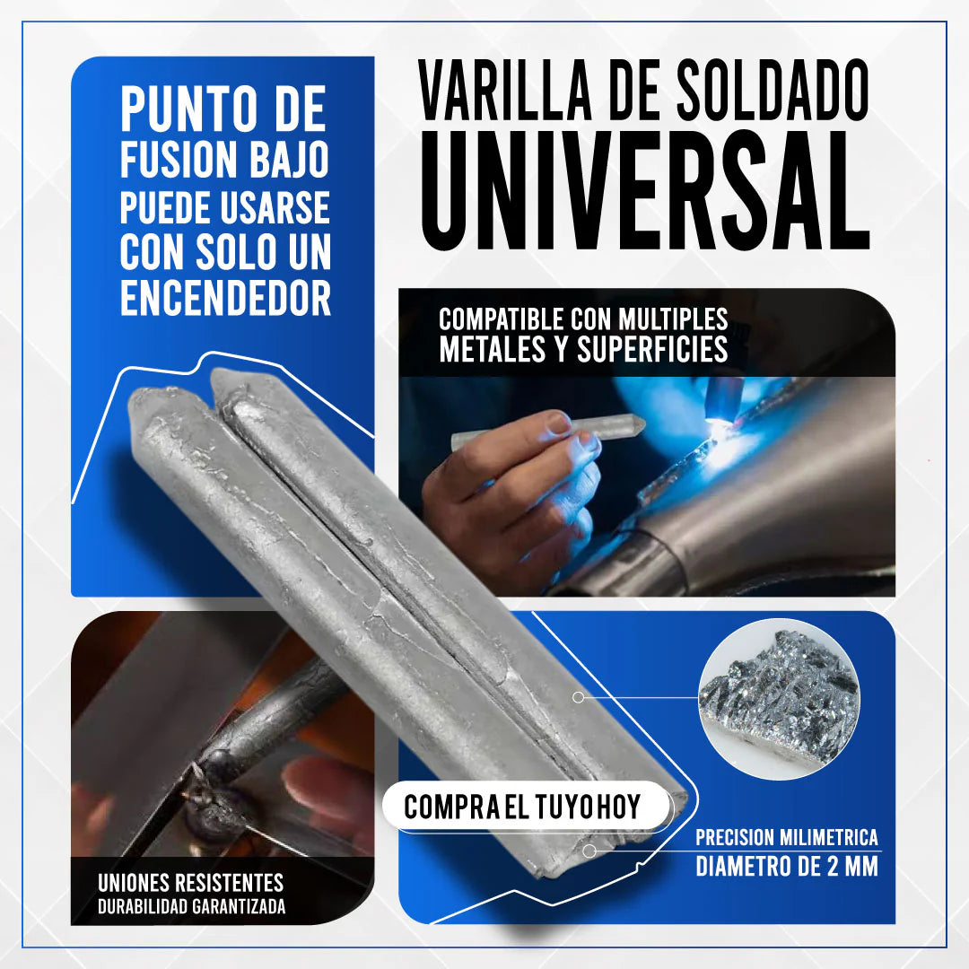 Solderstick | SET x9 Varillas | 👨🏭 Soldadura Universal 🔥 Fusión a baja temperatura