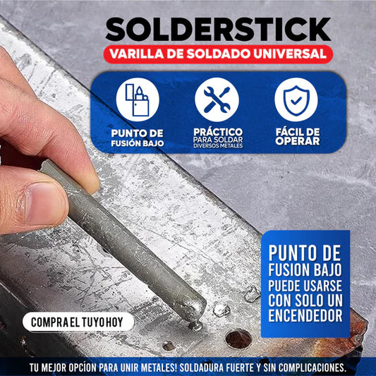 Solderstick | SET x9 Varillas | 👨🏭 Soldadura Universal 🔥 Fusión a baja temperatura