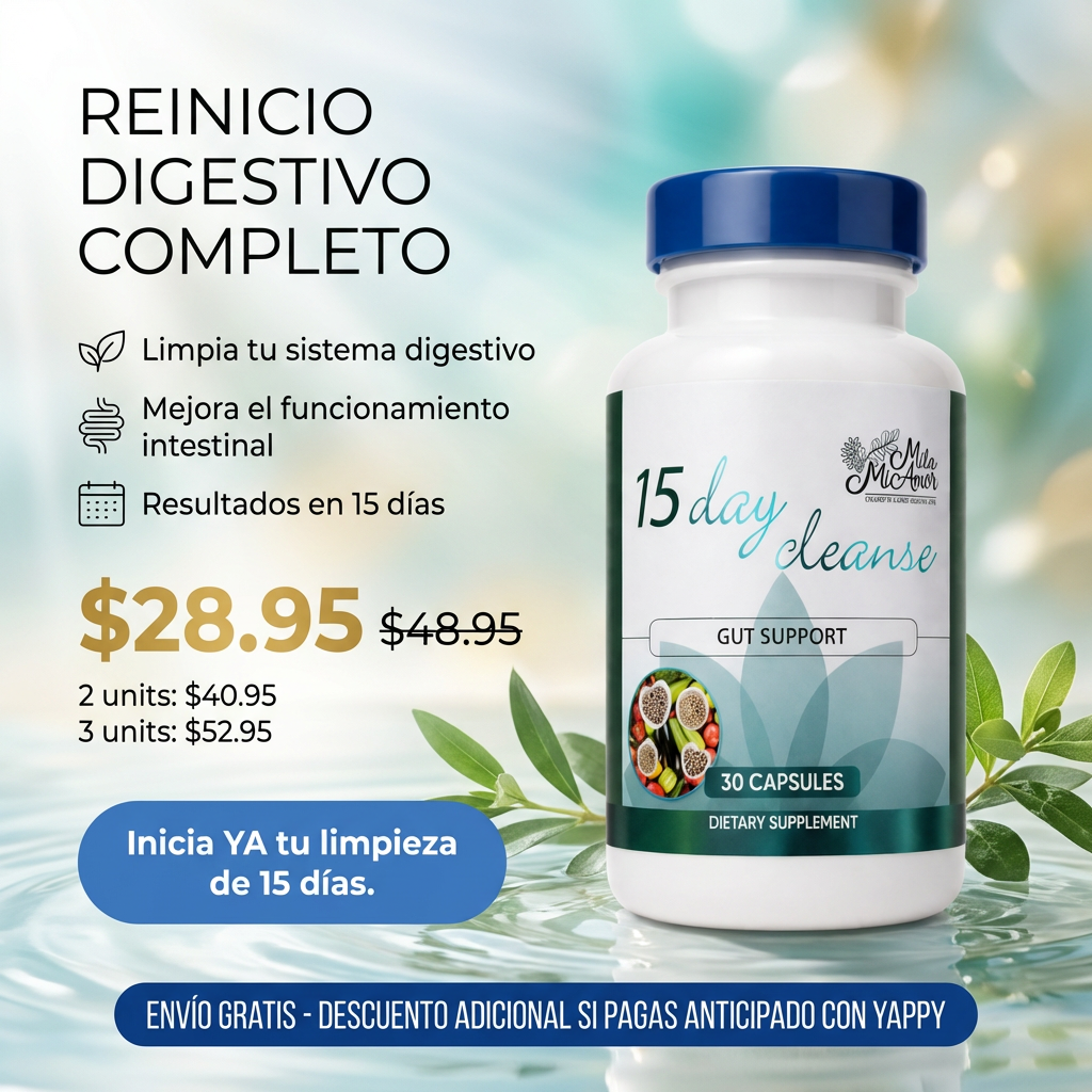 15 Days Cleanse | Limpia tu Sistema Digestivo en 15 días