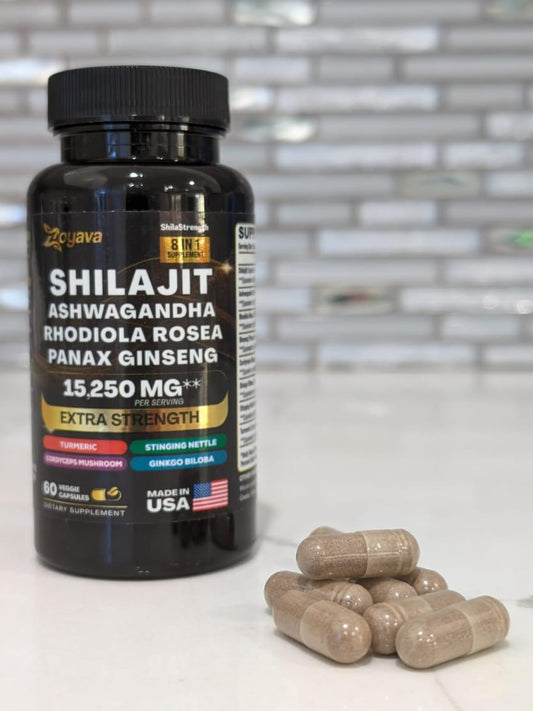 Shilajit 8 en 1 | 60 Cápsulas | Energía todo el día⚡