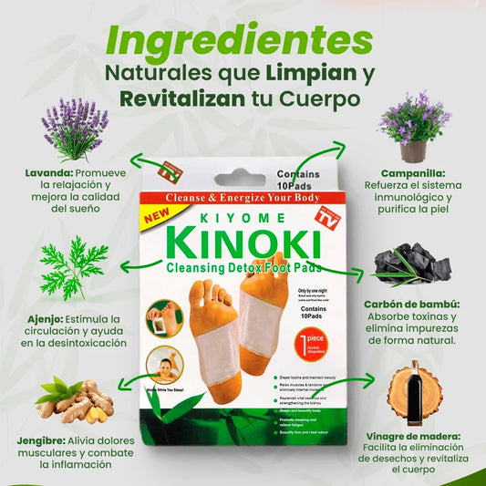 🚨2x1🚨 Parches Kinoki ORIGINALES | Elimina toxinas | Mejora el sueño | Alivia dolores