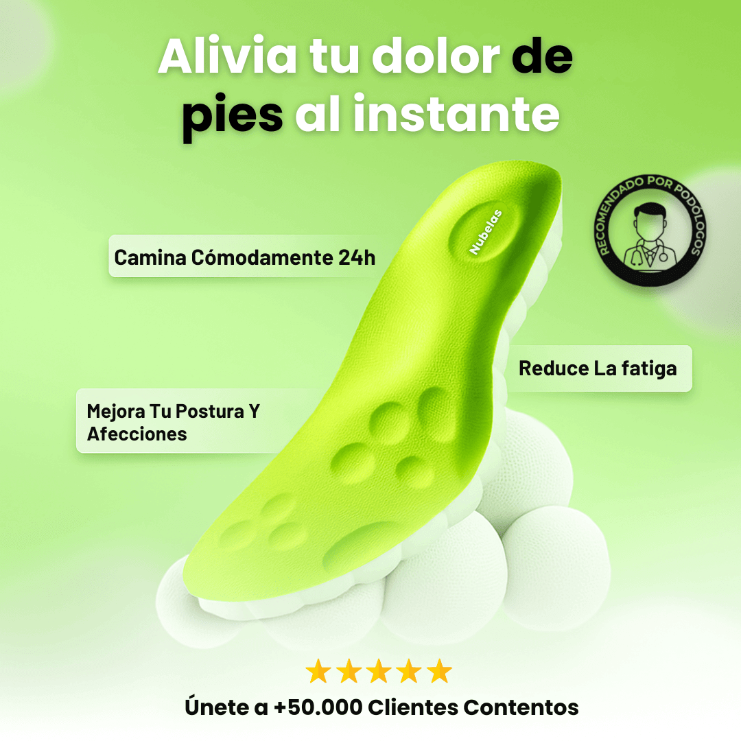 Plantillas Memory Foam™ | Camina con Comodidad | Adiós a los Dolores en los Pies