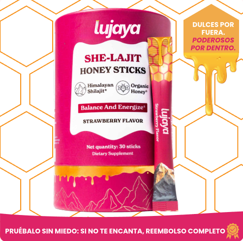 SHE-Lajit para Ellas | Barritas de Miel para Equilibrio Hormonal
