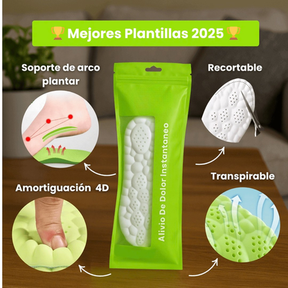 Plantillas Memory Foam™ | Camina con Comodidad | Adiós a los Dolores en los Pies