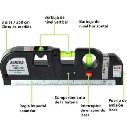 Metro y Nivelador Láser 4 en 1