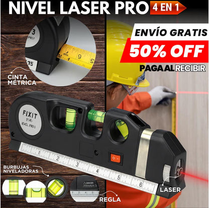 Metro y Nivelador Láser 4 en 1