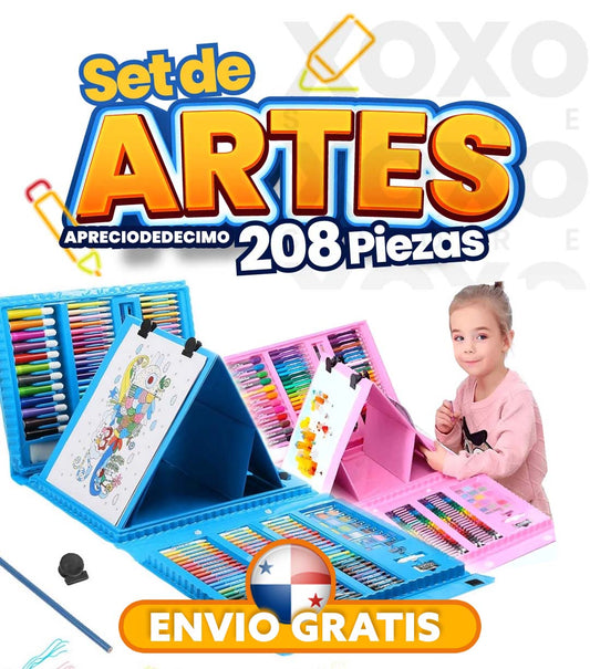 Set de Arte de 208 Piezas 🎨 | + CREATIVIDAD | + DIVERSIÓN | - ELECTRÓNICOS