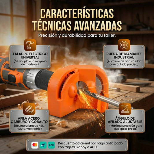 Afilador Multiusos: Brocas | Cuchillos | Tijeras